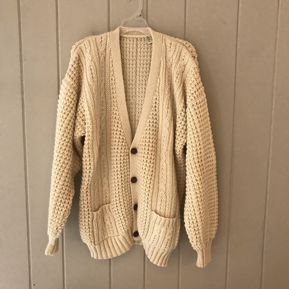 Other - Vintage Irish Cable Knit Hand Loomed Sweater